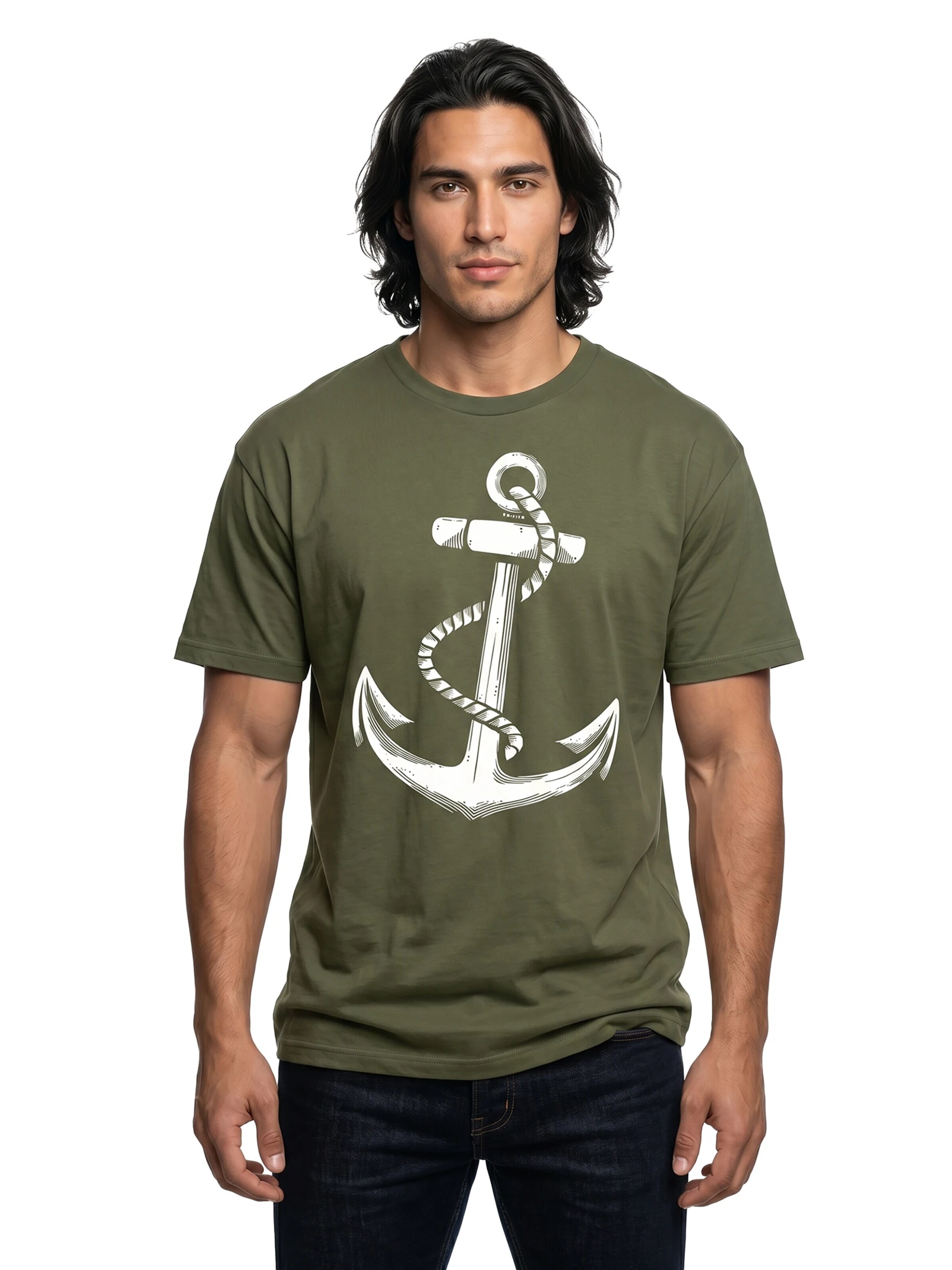MAKAYA Shirt 'Anker' in Green
