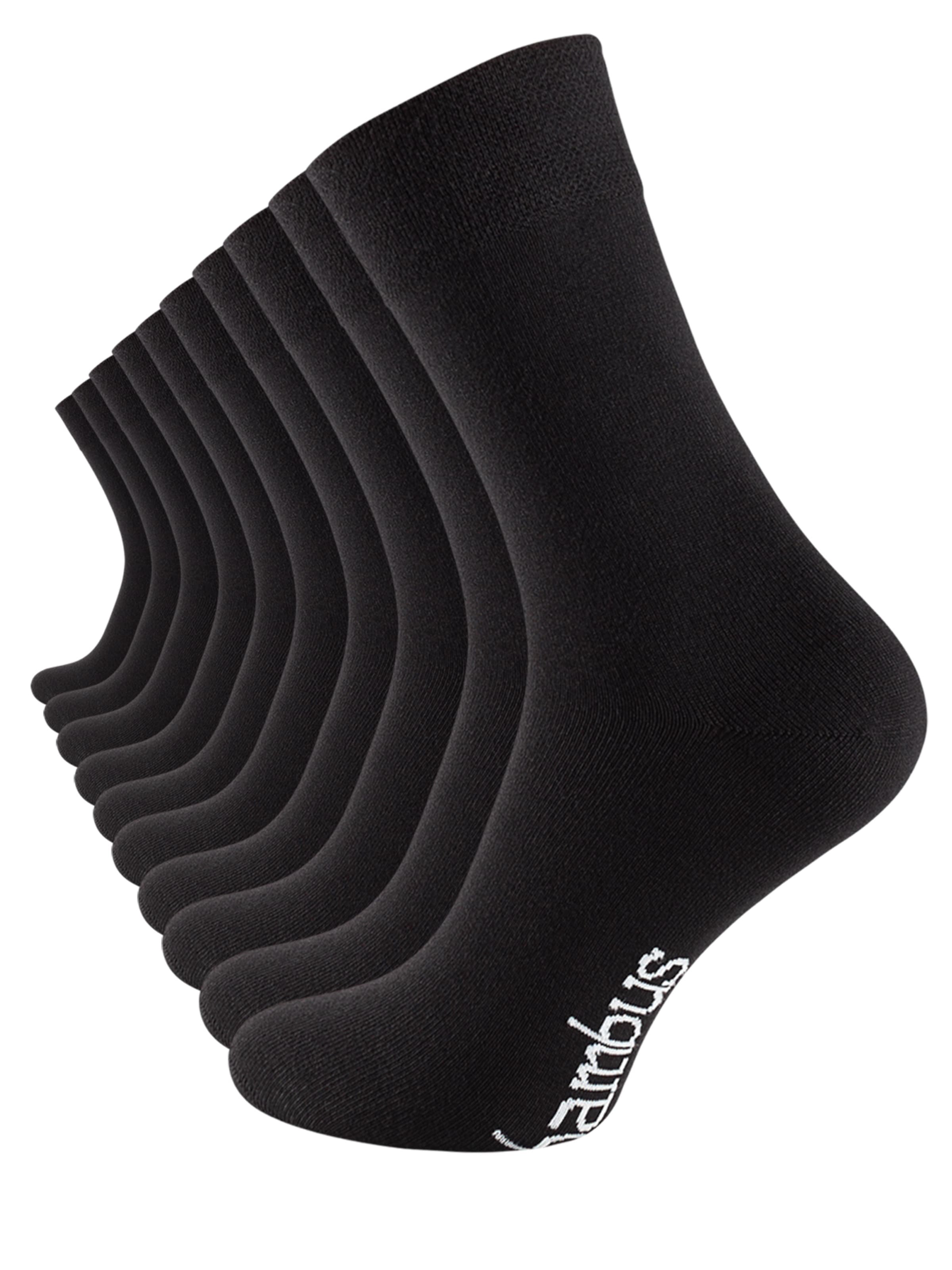 Cotton Prime Socks in Black: front