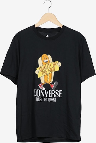 CONVERSE T-Shirt M in Schwarz: Vorderseite