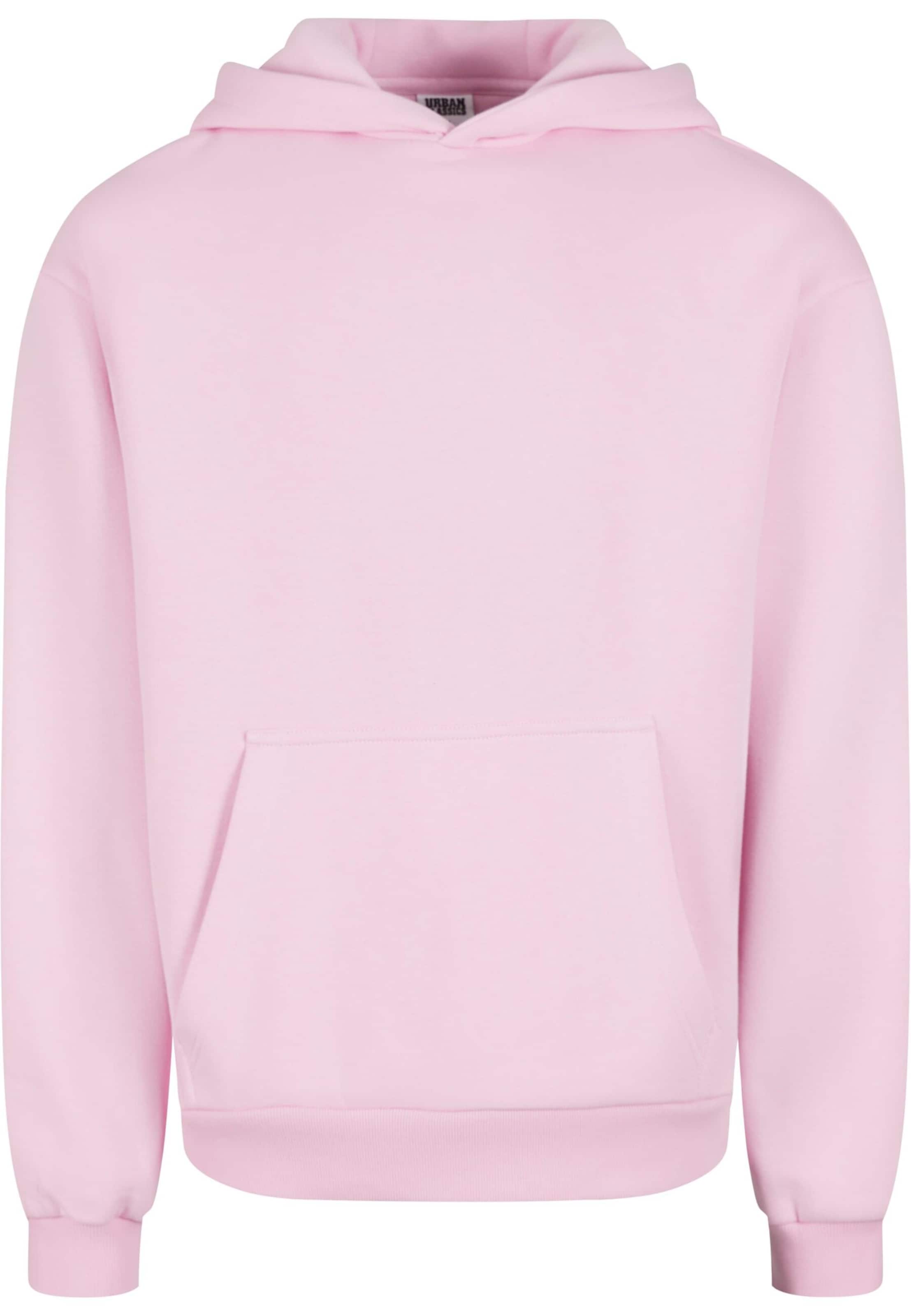 Urban Classics Sweatshirt 'Fluffy' in Pink: front