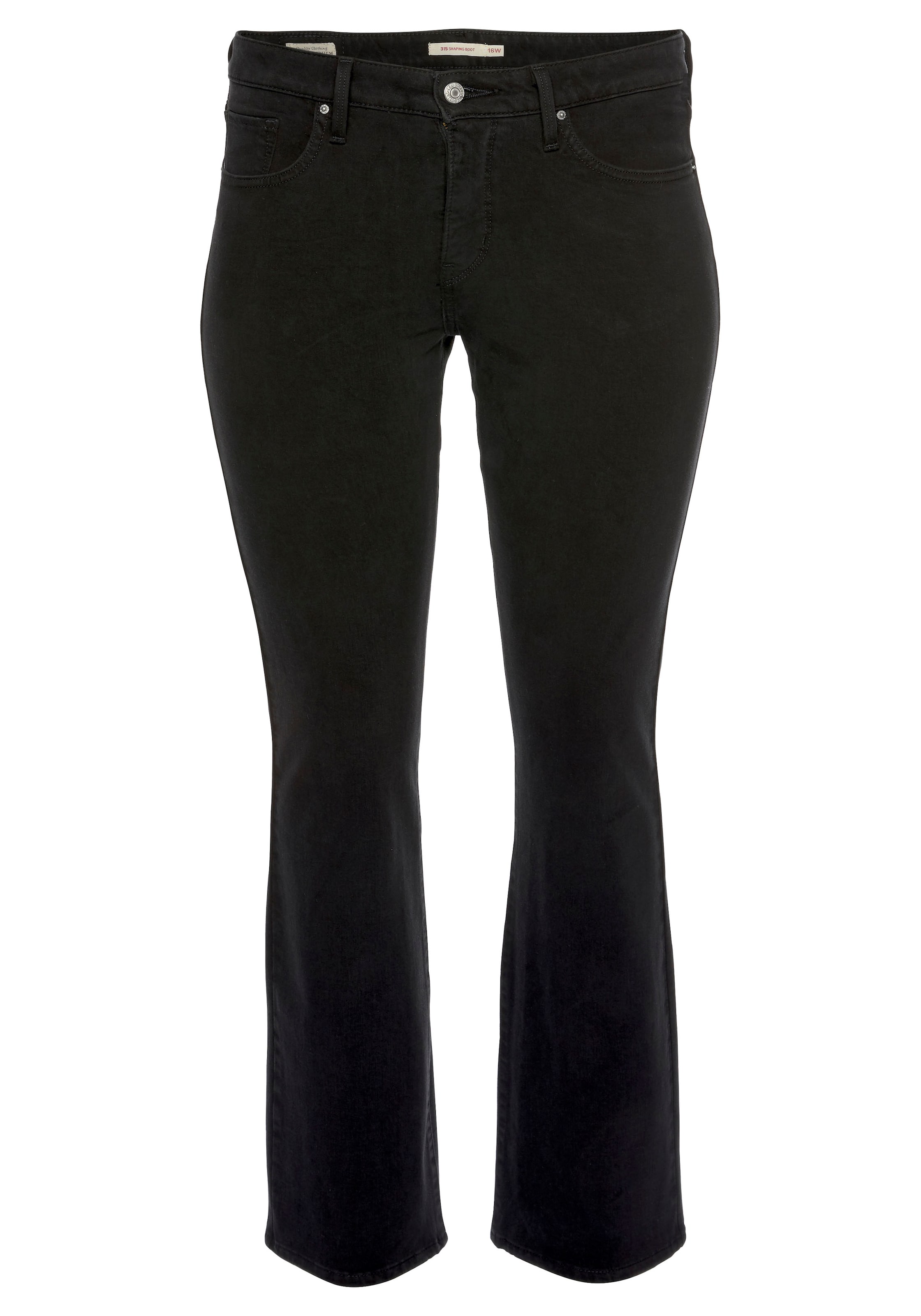 Levi's® Plus Дънки Bootcut Дънки '315™ Shaping Bootcut ' в черно: отпред