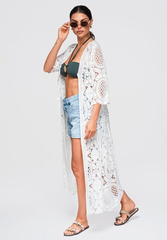 Pull-over oversize 'OW-SW-E0004' Ombre en blanc