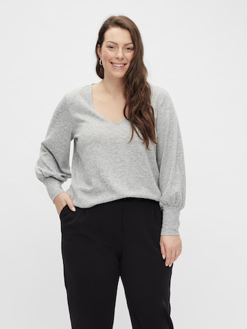 EVOKED Pullover 'Infa' in Grau: predná strana