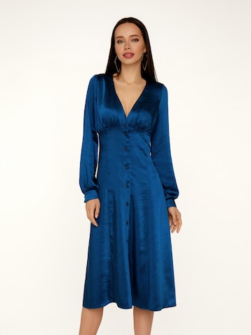 Anushka Kleid in Blau: Vorderseite