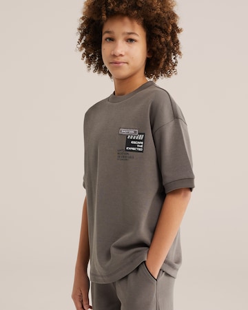 Maglietta 'Salty Dog' di WE Fashion in grigio