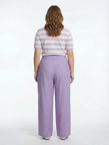 Loosefit Pantalon à pince 'Finja' Guido Maria Kretschmer Curvy en violet