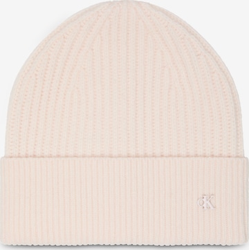 Calvin Klein Beanie in Pink: front
