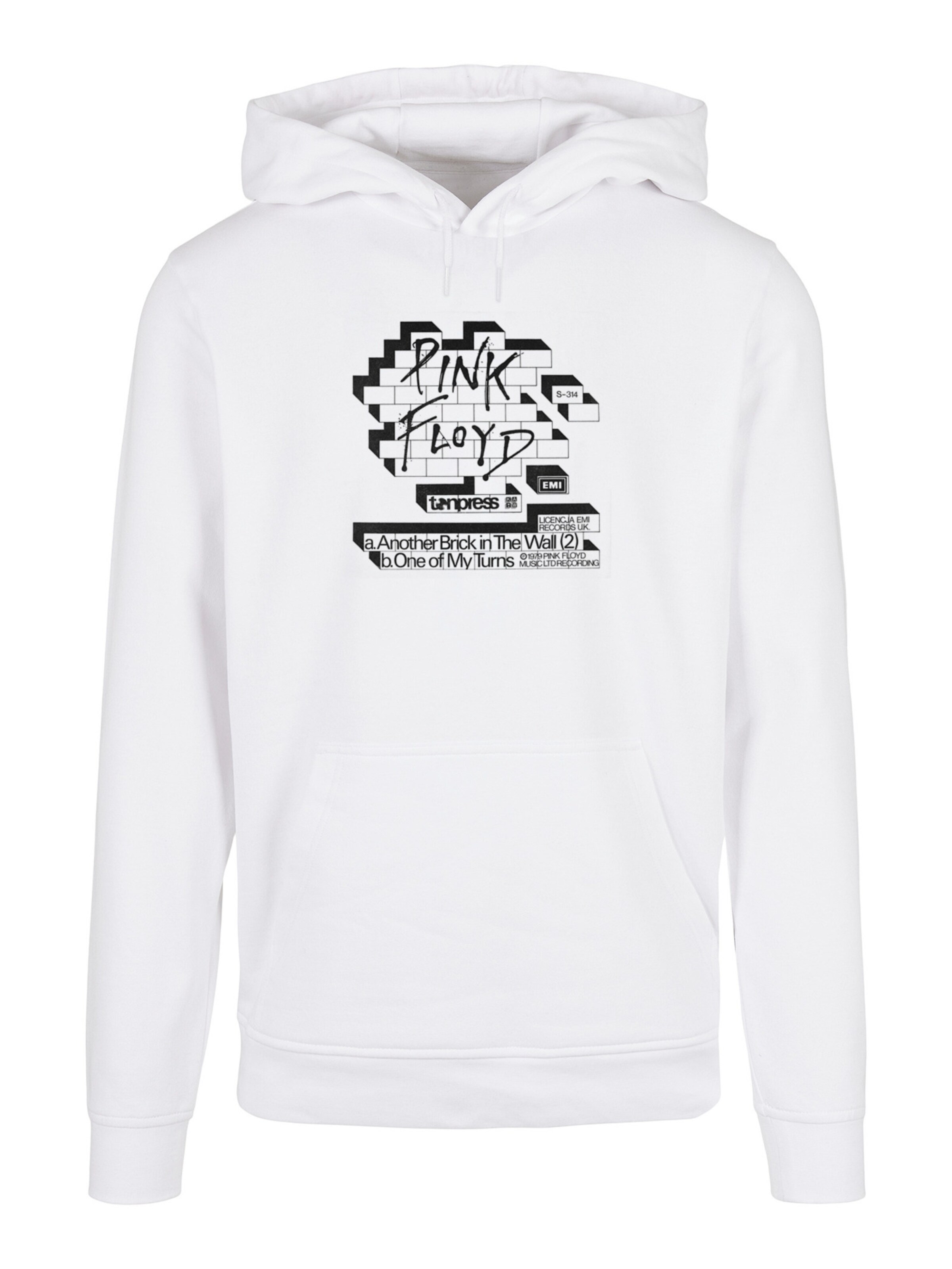 Sweat-shirt 'Pink Floyd Another Brick In The Wall' F4NT4STIC en blanc : devant