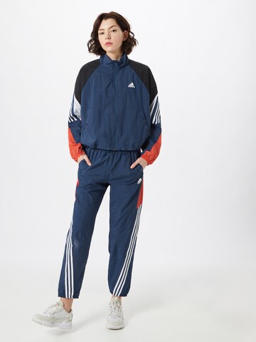 Costum de trening 'GAMETI' de la ADIDAS SPORTSWEAR pe albastru: față