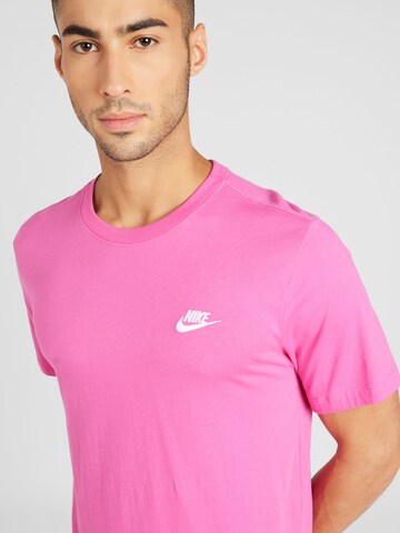 Nike Sportswear Regular fit Μπλουζάκι 'Club' σε ροζ