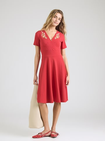 Blutsgeschwister Klänning 'Shalala Tralala Spring' i röd: framsida