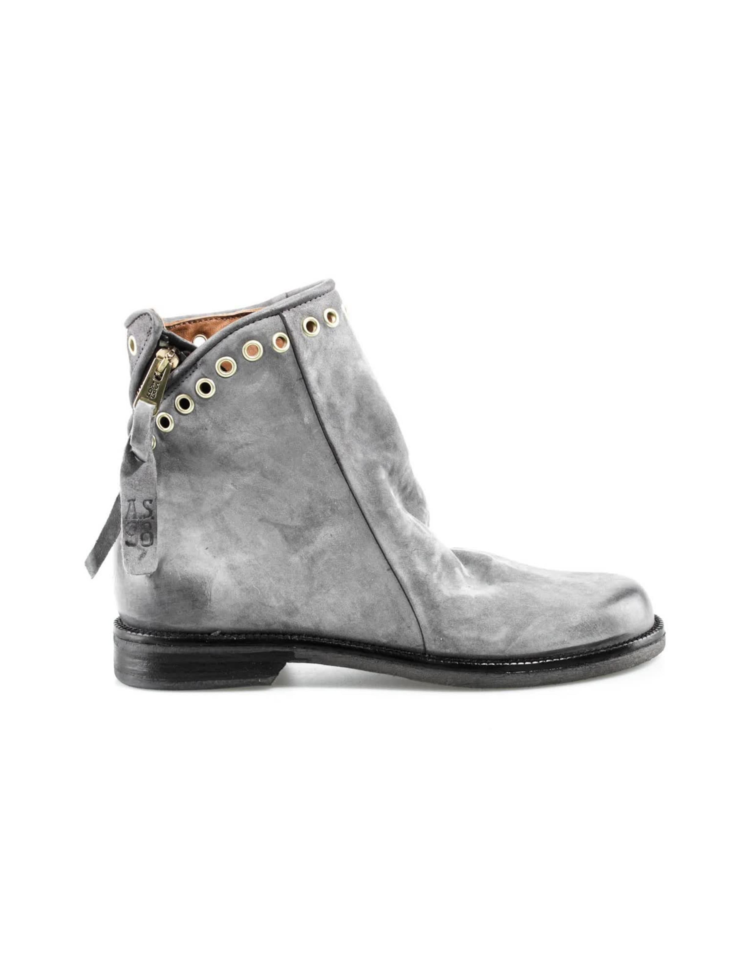 A.S.98 - Botas pelo tornozelo 'ALAYNA' em cinzento: lateral