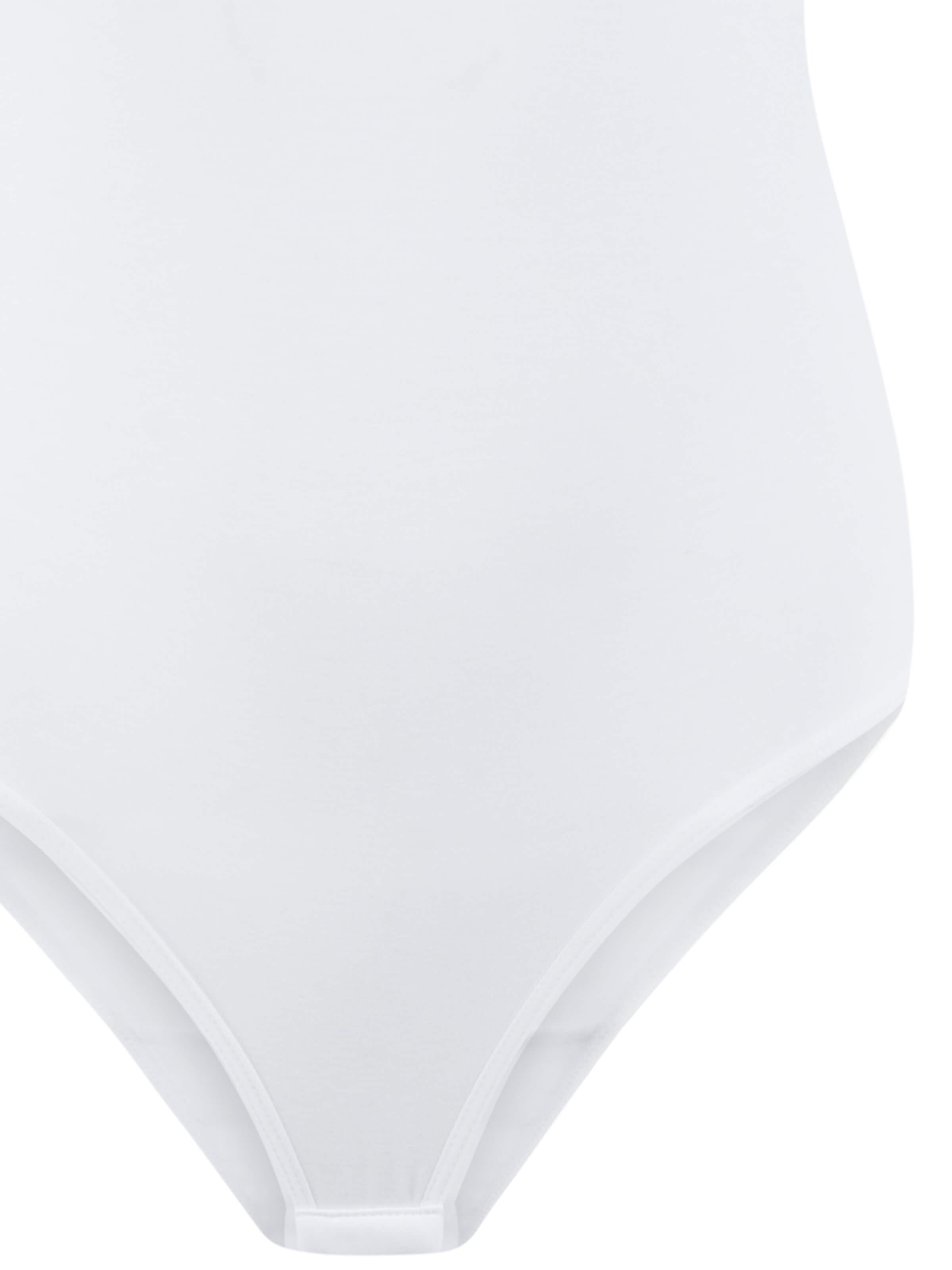 Evoni Blouse bodysuit 'mit ellbogenlangen Ärmeln' in White