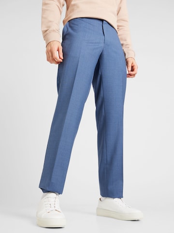 BOSS - regular Pantalón chino 'H-Lenon' en azul: frente