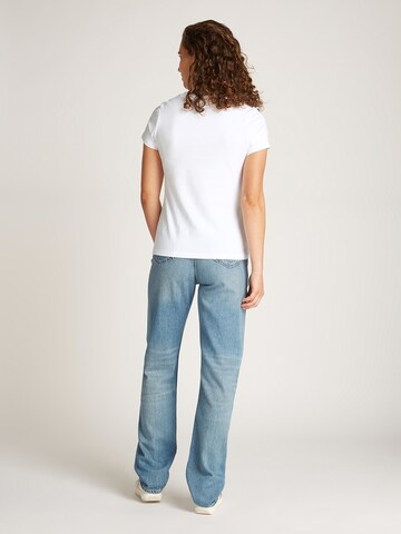 Maglietta 'ELASTIC T' di Calvin Klein Jeans in bianco