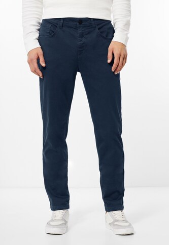 Street One MEN Slim fit Pants in Blue: front