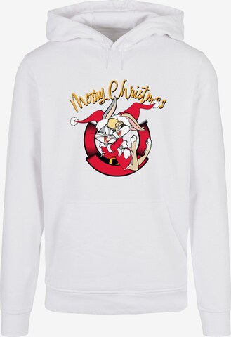 Felpa 'Looney Tunes - Lola Merry Christmas' di ABSOLUTE CULT in bianco: frontale