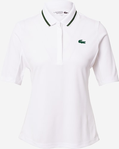 Lacoste Sport Camisa funcionais em verde escuro / branco, Vista do produto