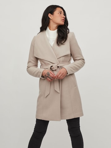 VILA Between-Seasons Coat in Beige: front