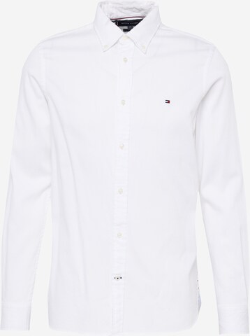 TOMMY HILFIGER Slim fit Srajca | bela barva: sprednja stran