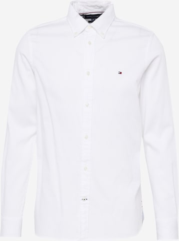 balts TOMMY HILFIGER Slim fit Krekls: no priekšpuses