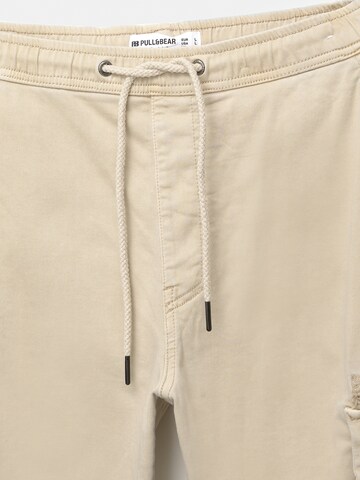 Pull&Bear Tapered Cargobyxa i beige