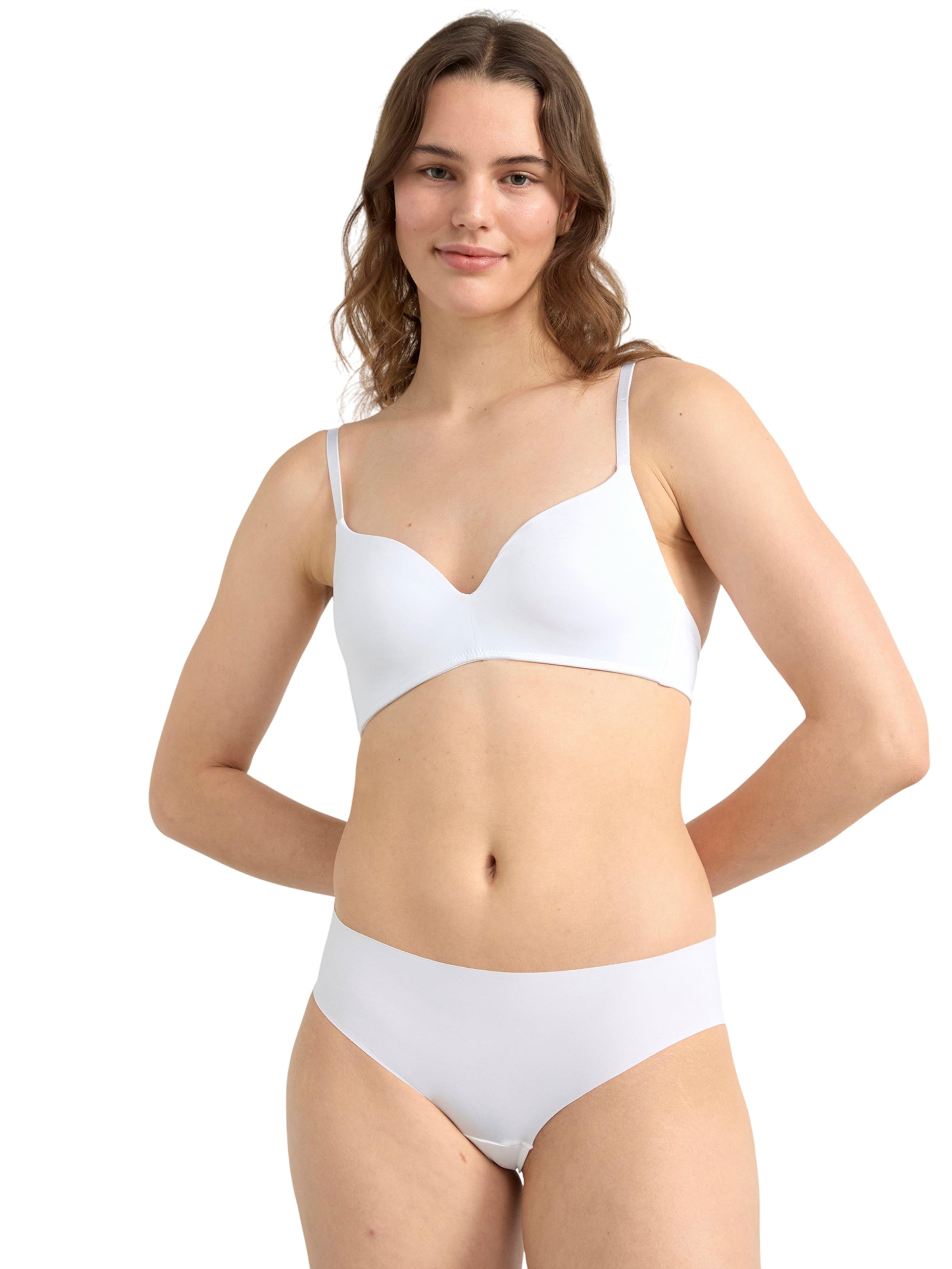 LindexT-shirt Grudnjak 'Flora Theresia' - bijela boja