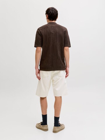 JACK & JONES Comfort Fit Hemd in Braun