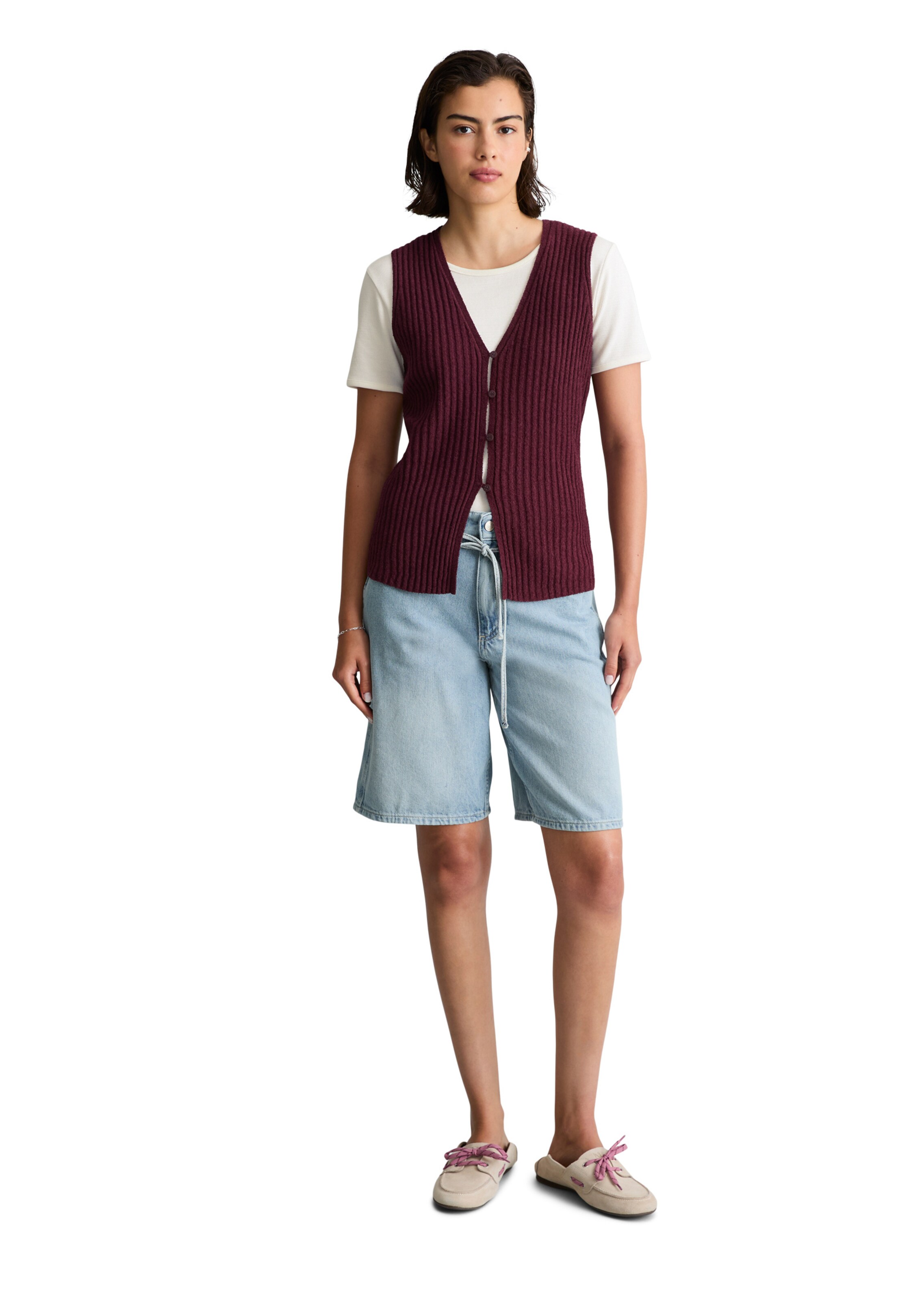 Cardigan Marc O'Polo DENIM en rouge