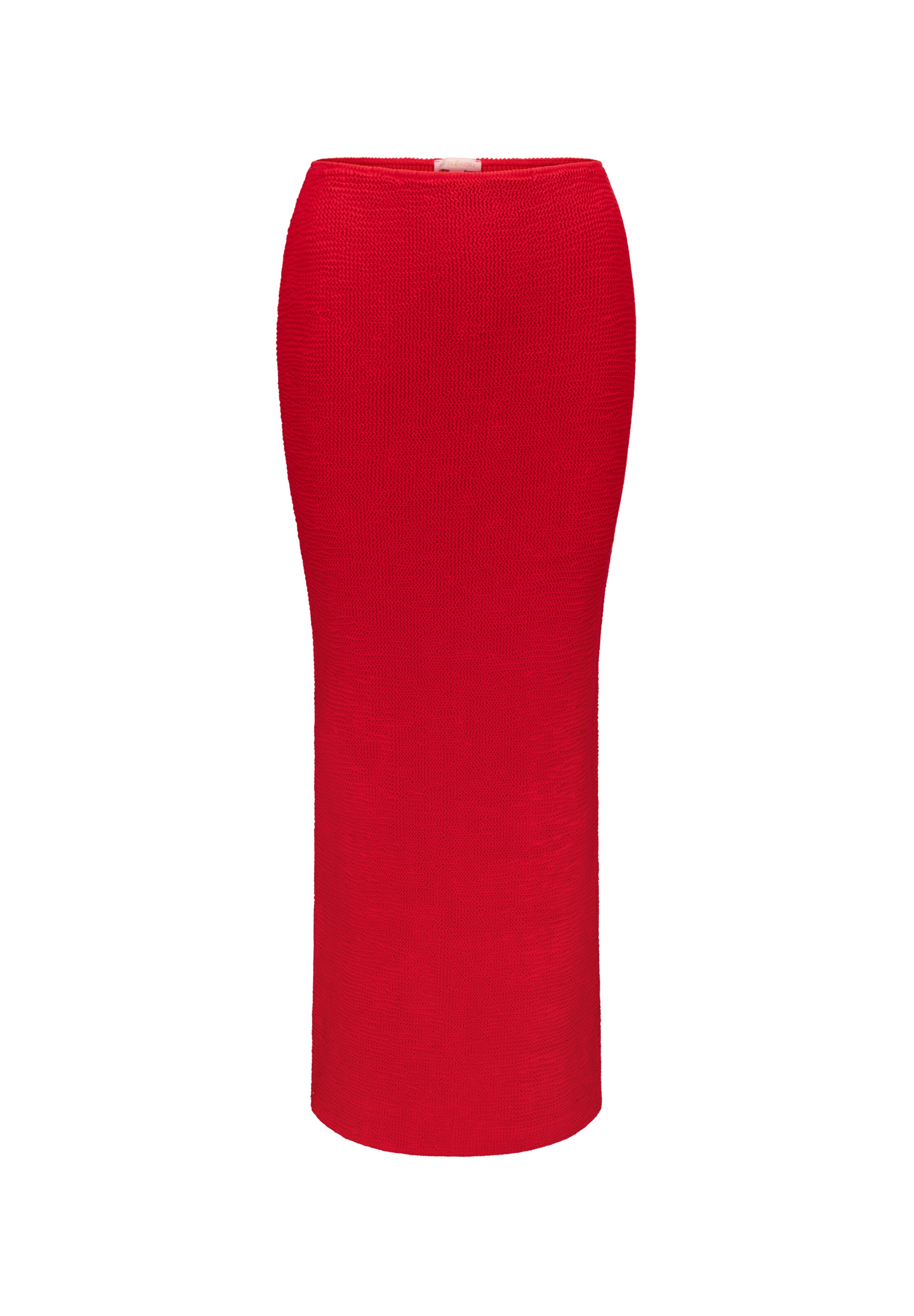 Moda Minx Maxirock 'Scrunch Long' in Rot: Vorderseite
