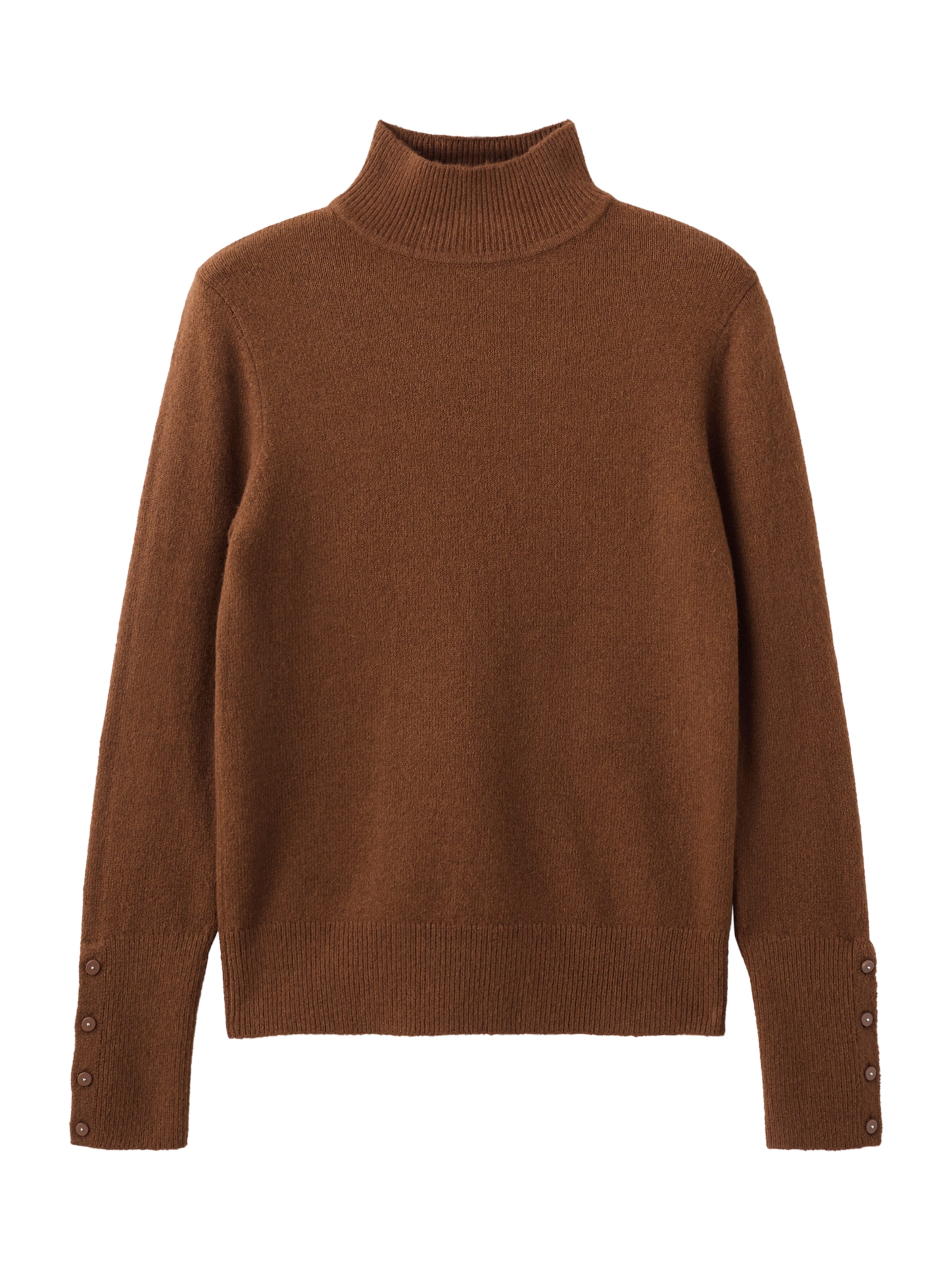 MANGO Пуловер 'SIMONE' в кафяво: отпред