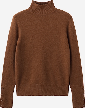 MANGO Sweater 'SIMONE' in Brown: front