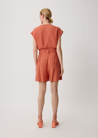 COMMA Wide Leg Hose in Orange: Rückseite
