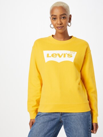 LEVI'S ® Sweatshirt 'Graphic Standard Crew' in Geel: voorkant
