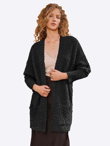 Imily Bela Pletena jopa | črna barva: sprednja stran