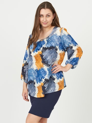 Pont Neuf Blouse 'Zorinna' in Blauw: voorkant