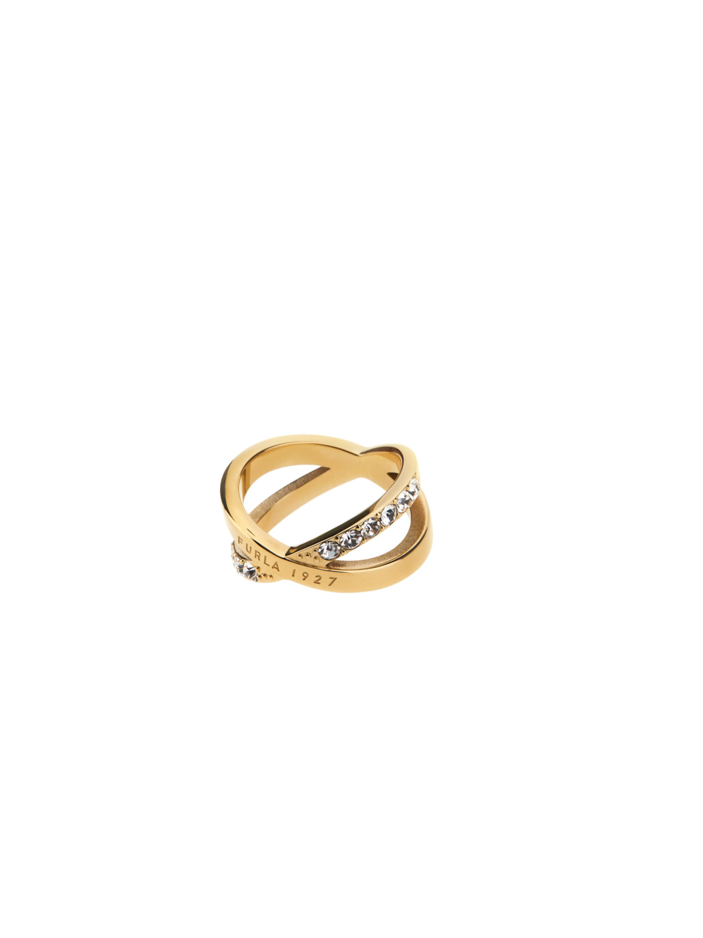 Furla Jewellery Ring 'FURLA 1927' i guld: forside