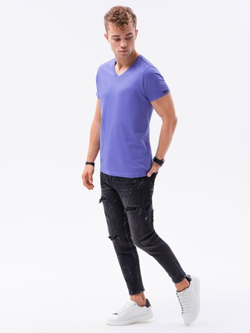 Ombre T-Shirt 'S1369' in Lila