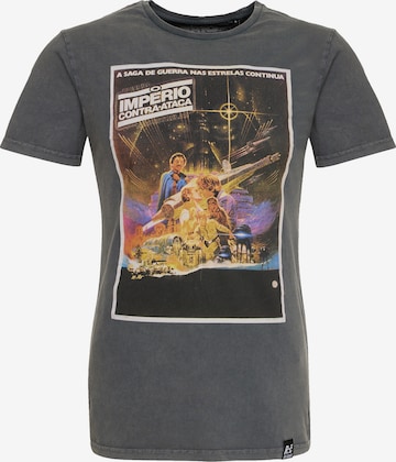 Recovered T-Shirt 'Star Wars International Poster' in Grau: predná strana