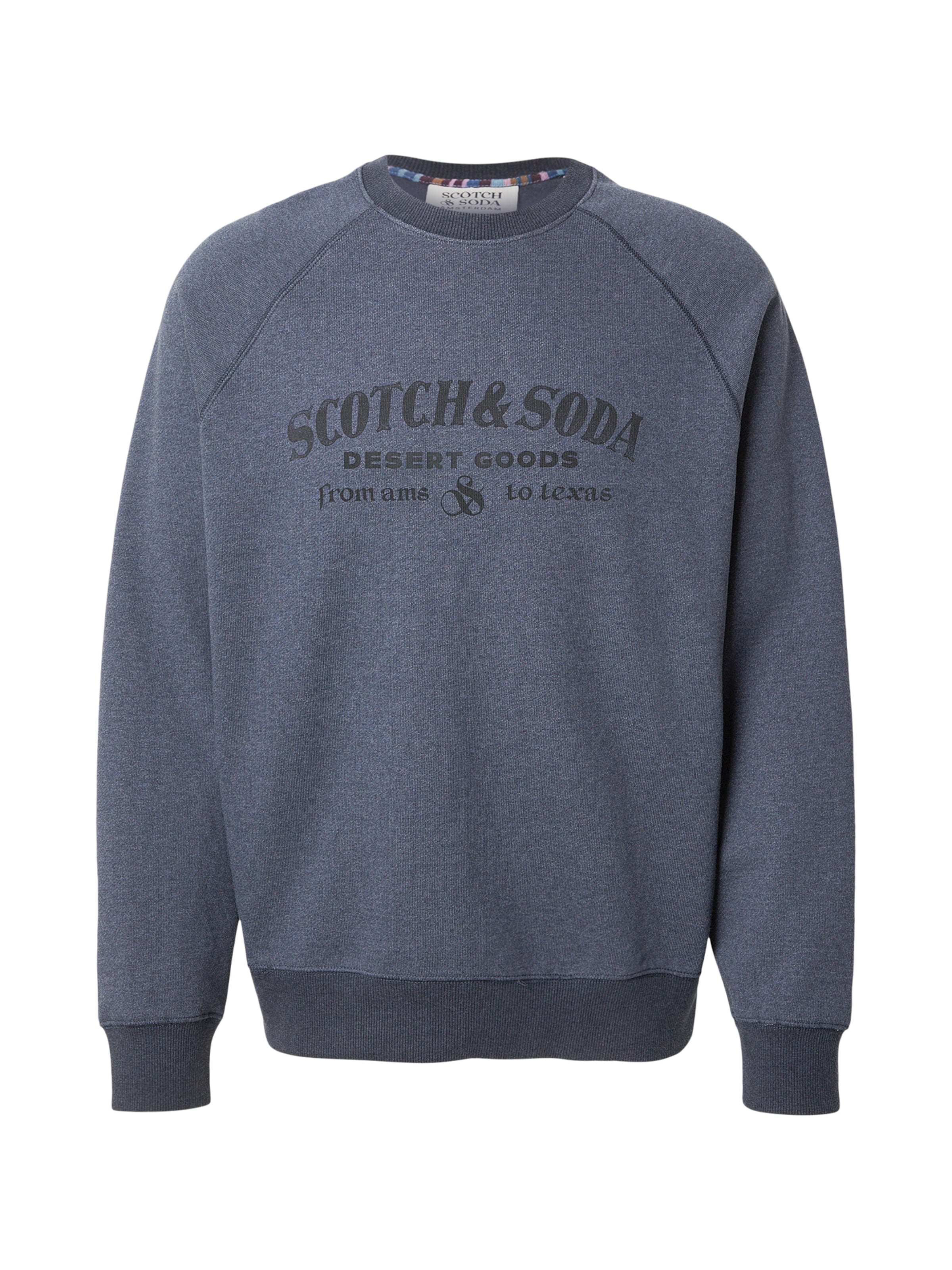 SCOTCH & SODA Свитшот в Сапфировый / Черный, Обзор товара