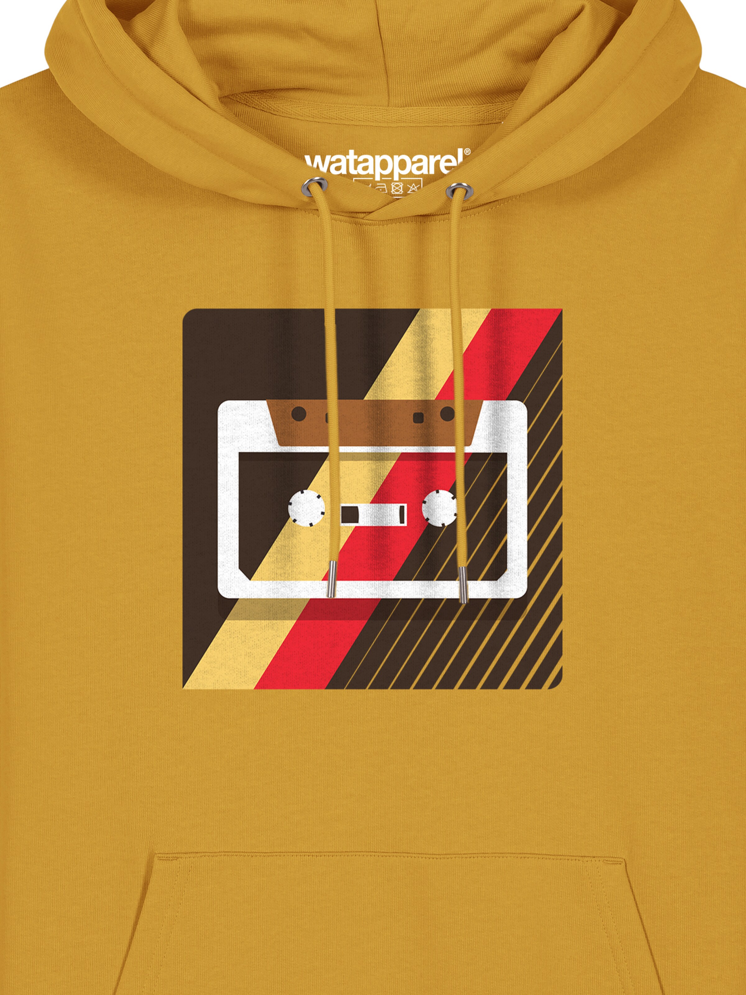 Felpa ' Kassette ' di Watapparel in giallo
