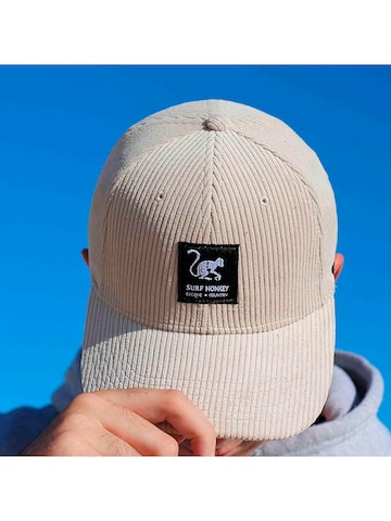 Surf Monkey - Gorra deportiva en beige: frente
