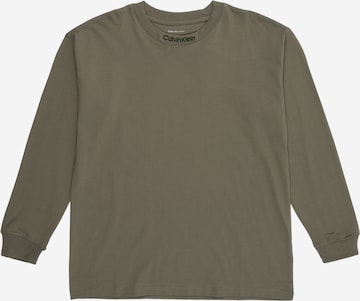 Calvin Klein Jeans Shirt in Groen: voorkant