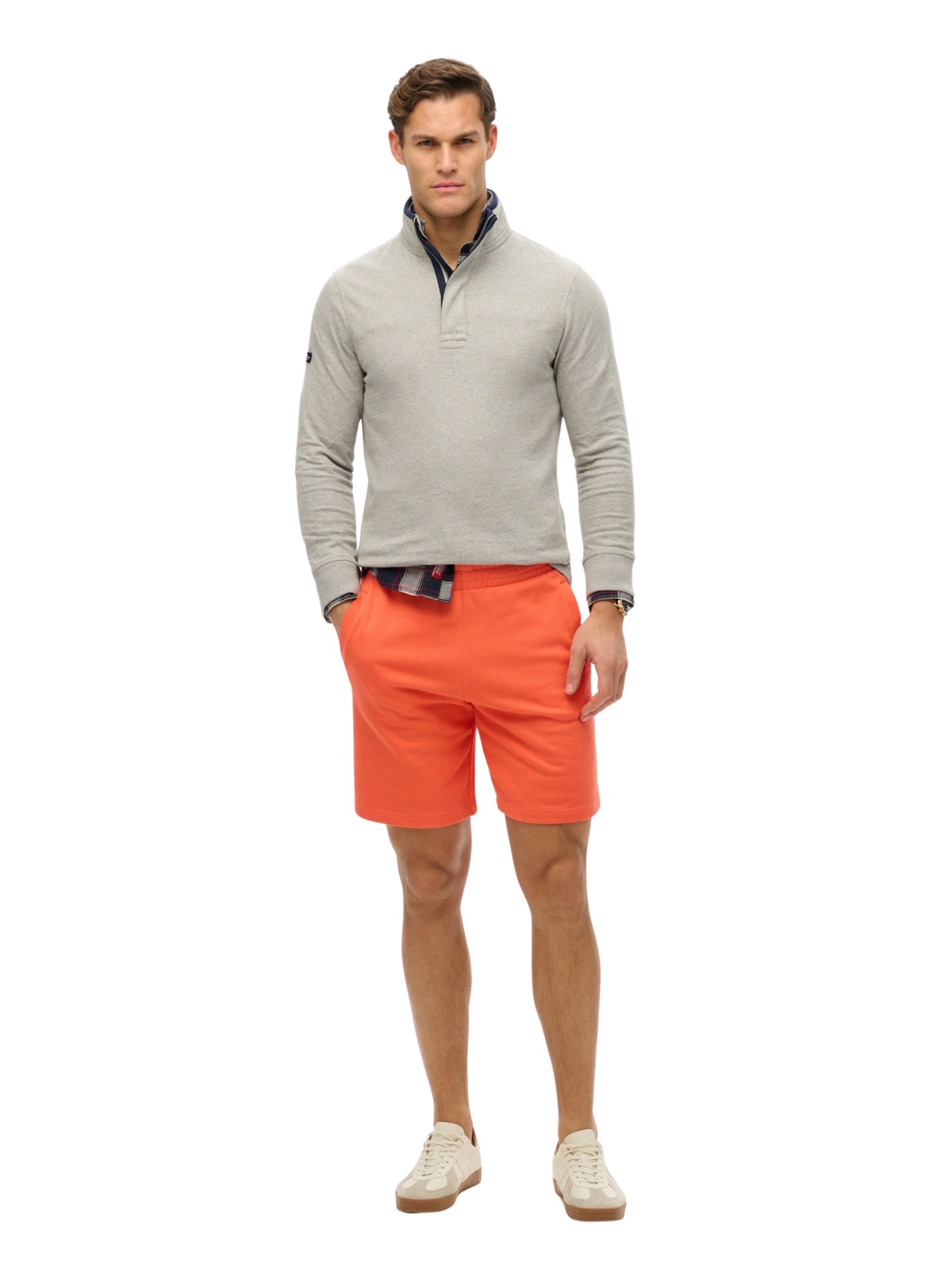 Regular Pantalon 'Essentials' Superdry en rouge