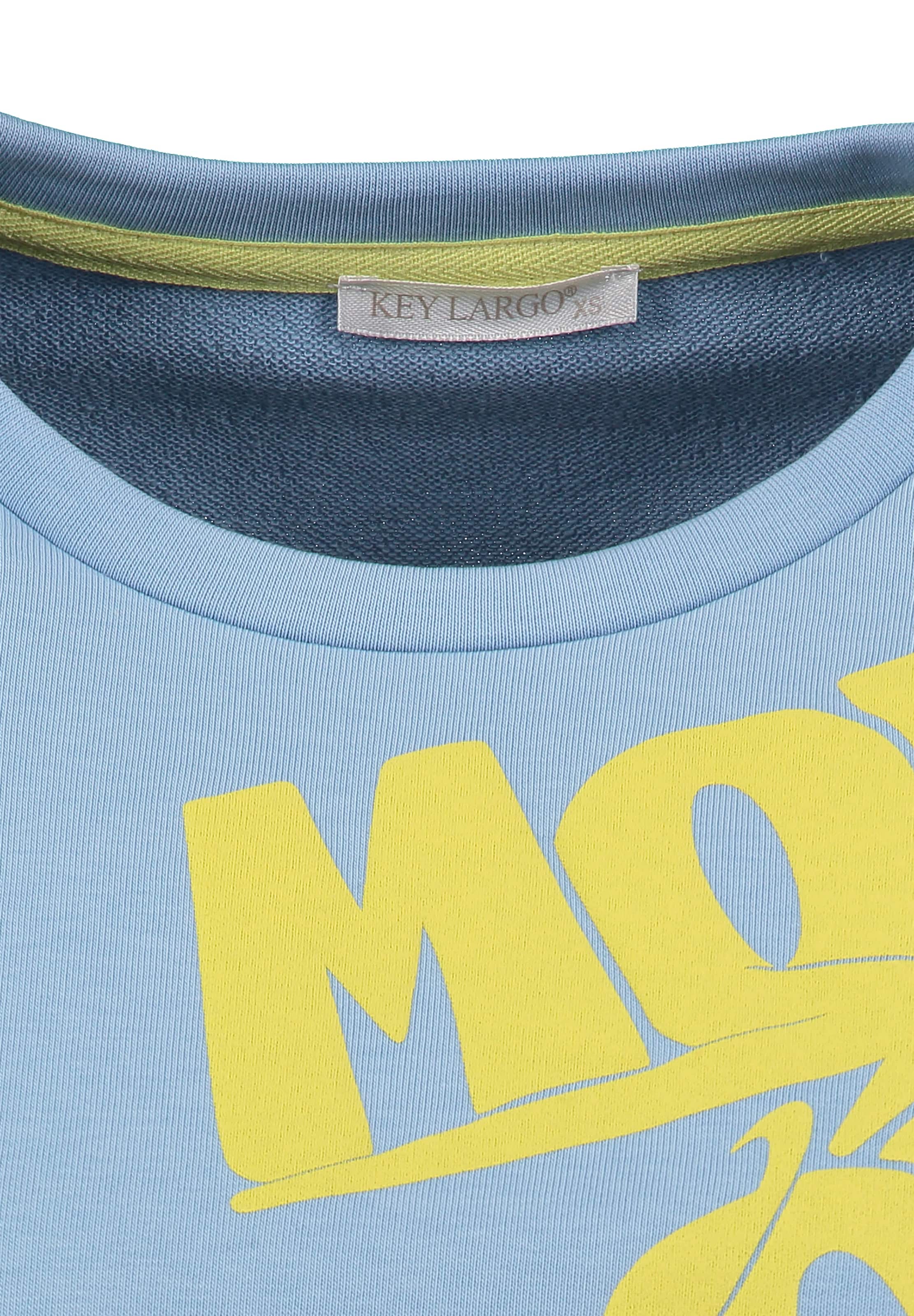 Key Largo T-shirt 'Move on' i blå