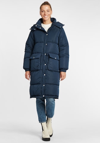 Oxmo Winter Coat 'Alba' in Blue: front