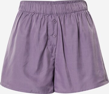 WEEKDAY Regular Trousers 'Noah' in Purple: front