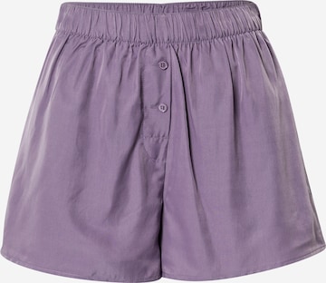 Regular Pantalon 'Noah' WEEKDAY en violet : devant
