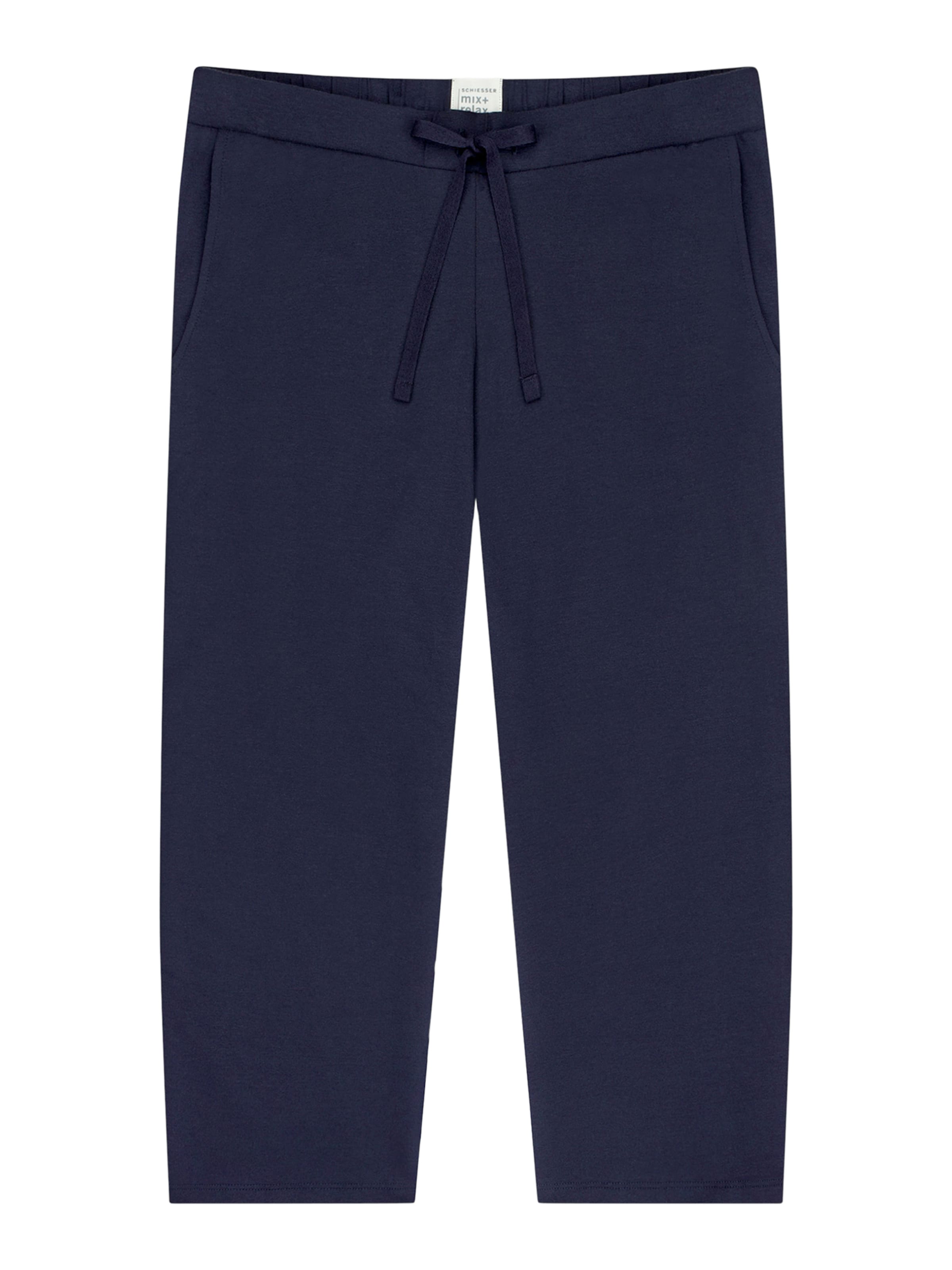 Pantalon de pyjama ' Mix & Relax ' SCHIESSER en bleu : devant