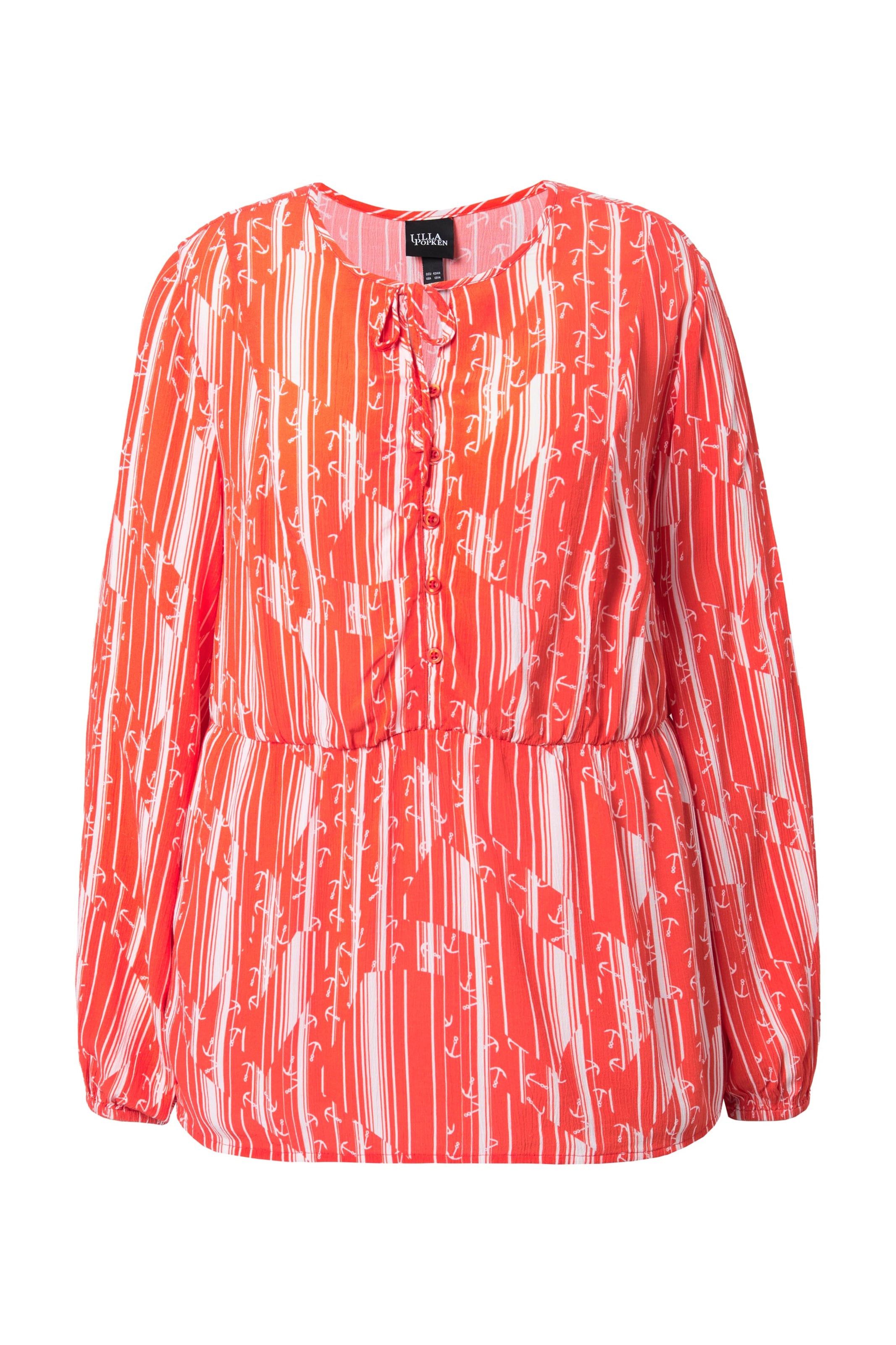 Ulla Popken Blouse in Rood: voorkant